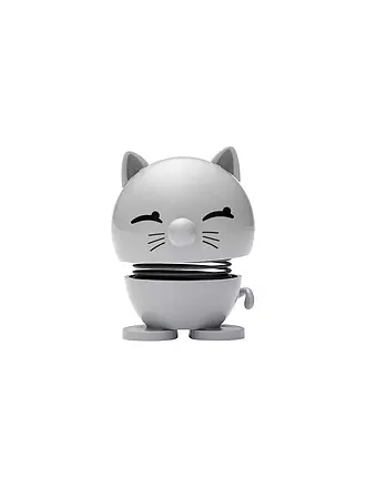 HOPTIMIST | Dekofigur Cat 7,3cm Light Grey | 
